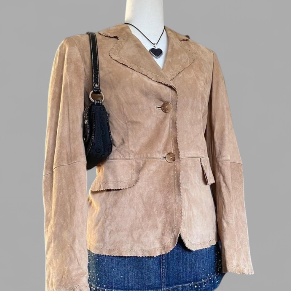 Women's Tan Suede Jacket